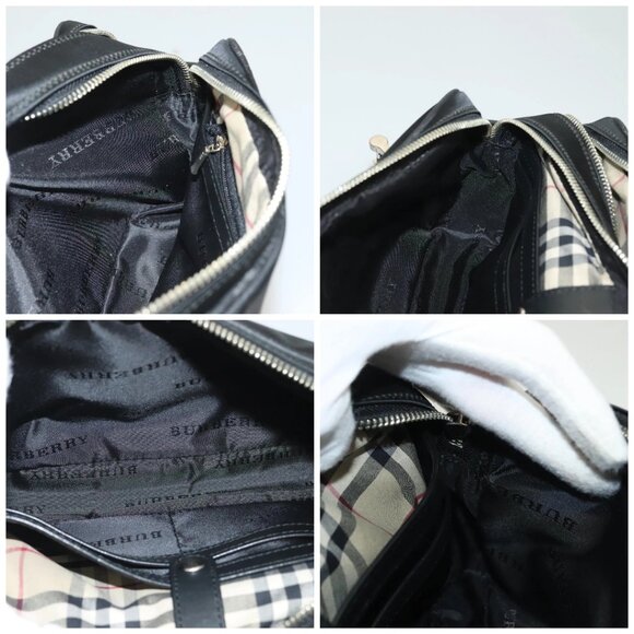 BURBERRY Clutch Bag Nylon Black Silver Auth bs27160 - Picture 16 of 16
